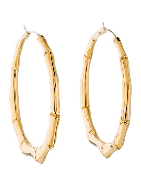 gucci bee earrings dupe|Gucci bamboo hoop earrings.